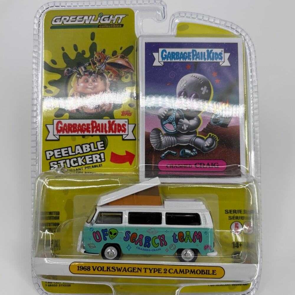 Greenlight Collectibles Garbage Pail Kids 1968 Volkswagen Type 2 Campmobile